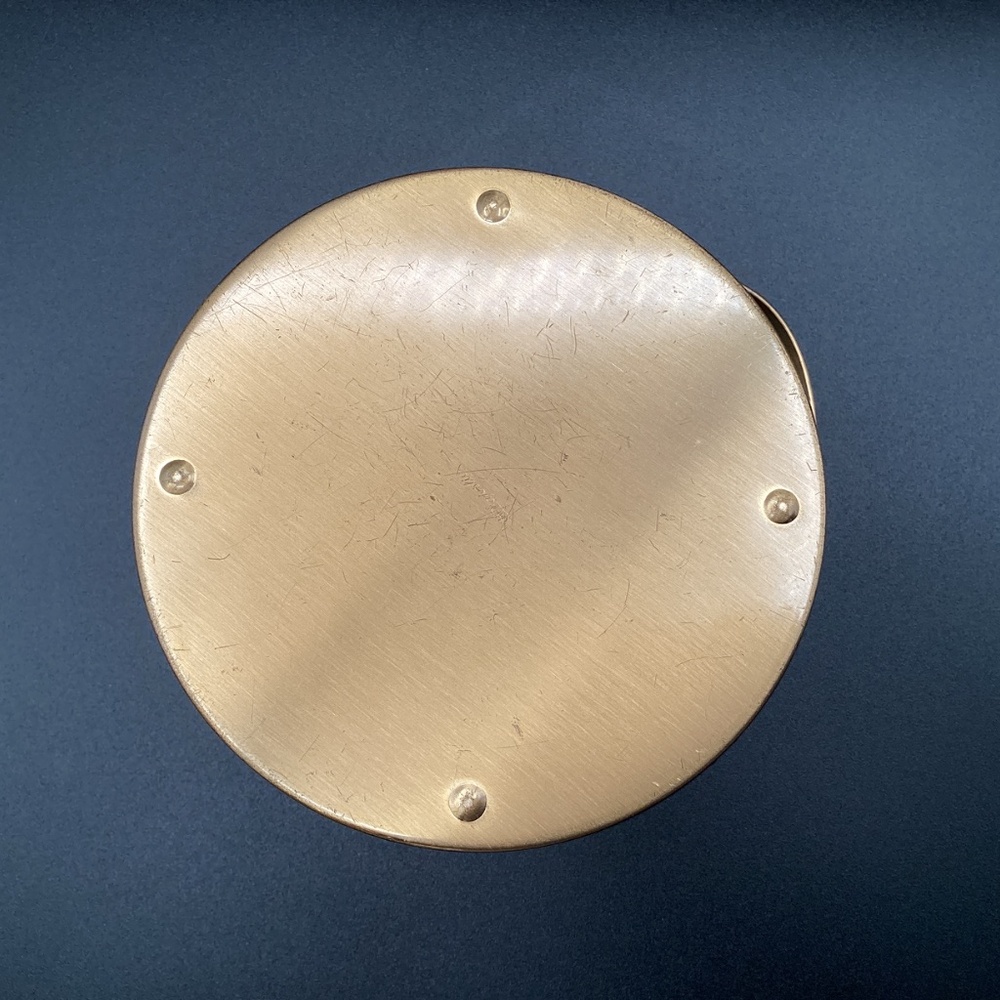 Vtg 1950’s Majestic Hard Purse Mirror Lid Lantern Handbag Gold Mesh minordamage - Picture 7 of 11